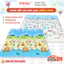 Thảm Cho Bé Chơi In Họa Tiết 2 Mặt, Thảm Xốp XPE Dày 1cm Êm Ái, Siêu Bền Cuộn Lại Gọn Gàng Dễ Dàng