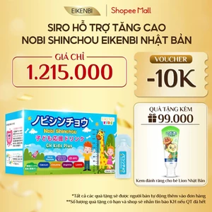 TPBS Siro Hỗ Trợ Tăng Chiều Cao Nobi Shinchou Eikenbi Kids Nhật Bản - Hộp 15 ống x 10ml