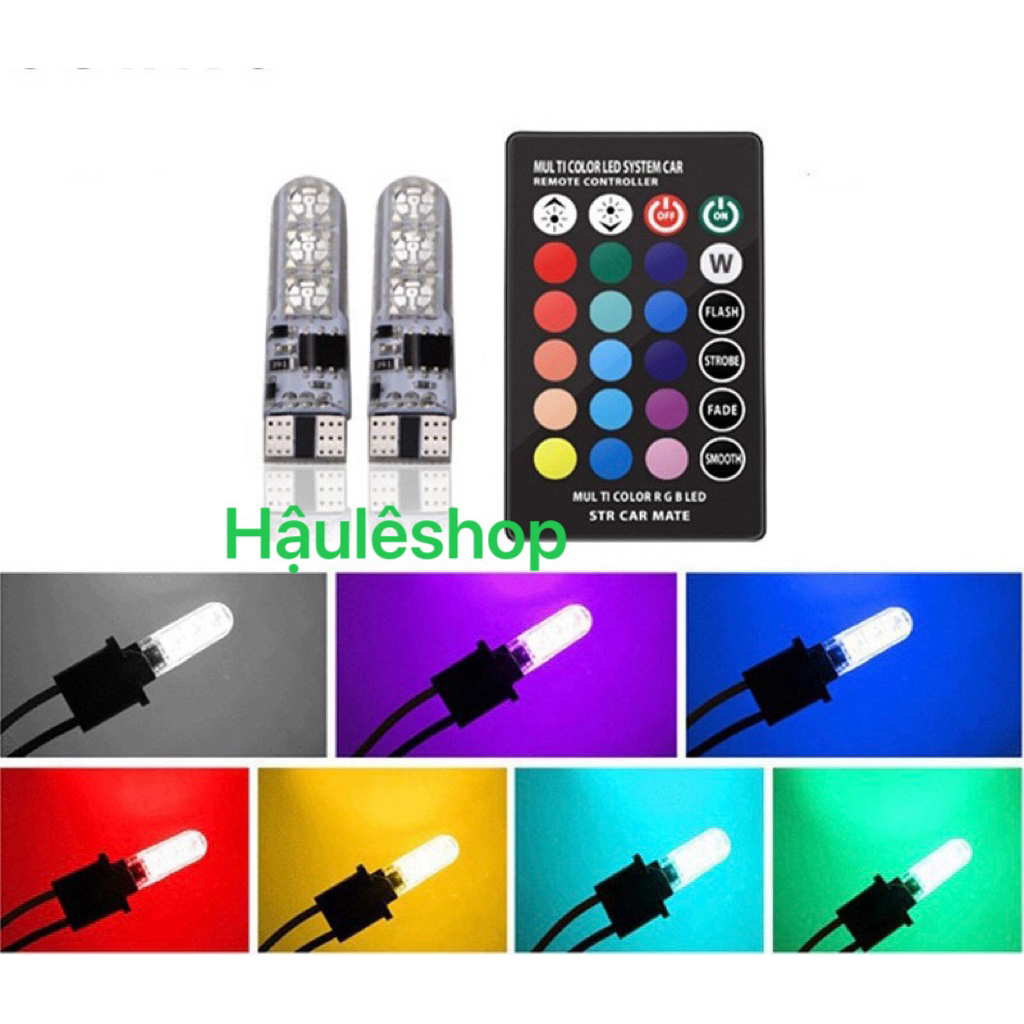 bộ đèn T10 có remoter đổi mầu,nhiều chế độ nháy