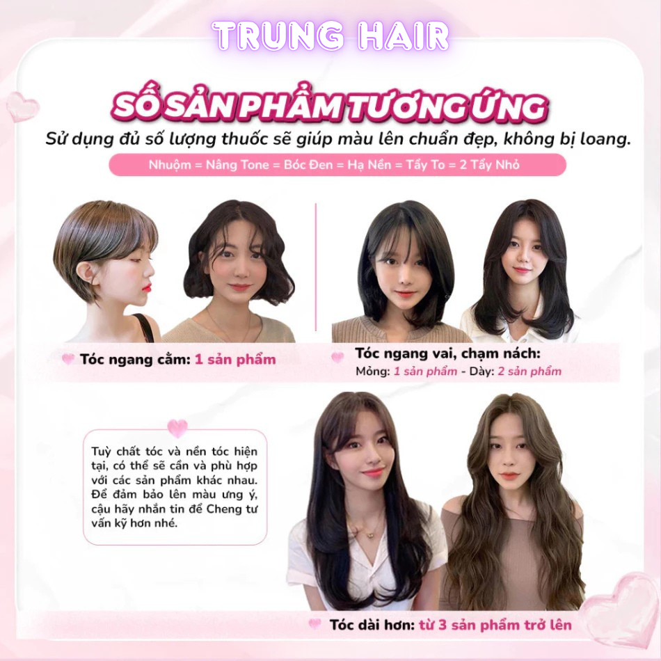 Thuốc nhuộm tóc NÂU LẠNH SÁNG, NÂU LẠNH không tẩy, lên từ nền đen, tặng kèm trợ nhuộm| Trunghair