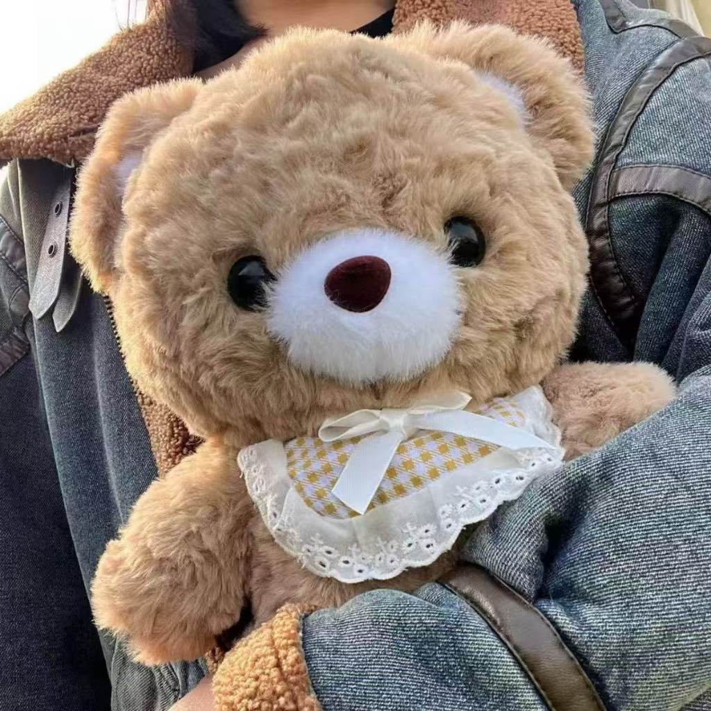 Gấu Bông Thỏ và Gấu Teddy Đeo Yếm Dễ Thương, Thú Nhồi Bông Thỏ Và Teddy Lông Xù Làm Quà Tặng Sinh Nhật Cho Bé,Bạn Gái