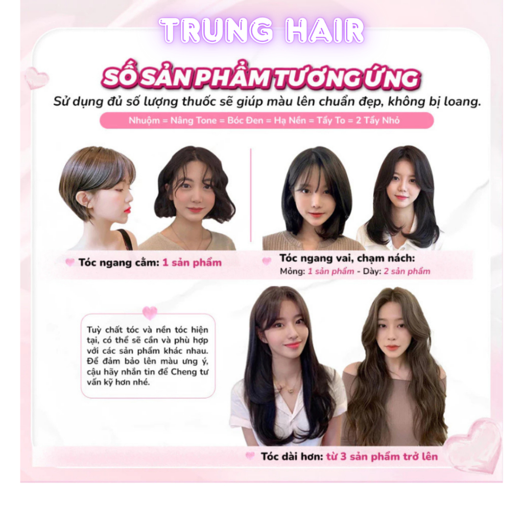 Thuốc nhuộm tóc màu NÂU LẠNH không tẩy, lên từ nền đen, tặng kèm oxy trợ nhuộm| Trunghair