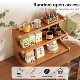 Giá để đồ để bàn bằng tầng Giá lưu trữ để bàn để đồ bằng gỗ bàn khách ban công giá để đồ