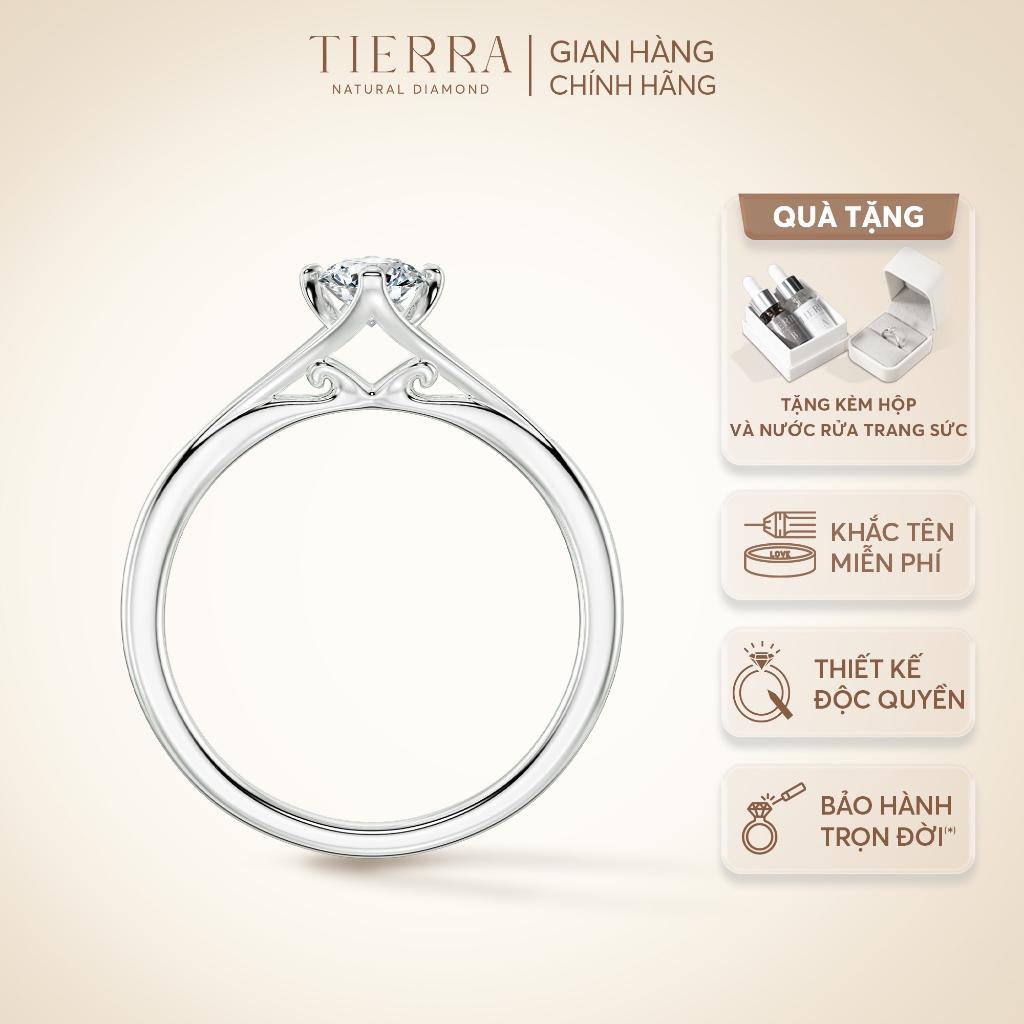 Solid Gold Engagement Ring by Tierra Diamond Jewelry