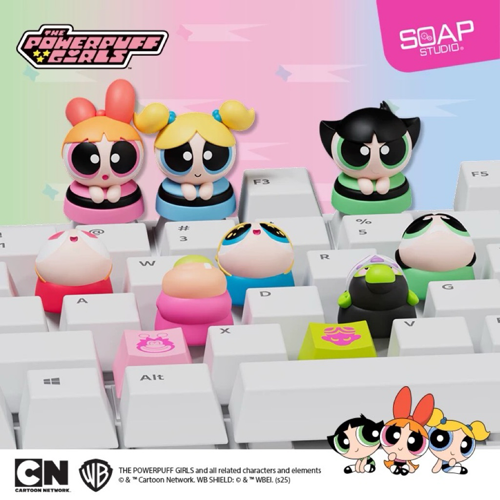 [Chính Hãng] Blind Box KeyCaps Powerpuff Girls Soap Studio | Shopee ...