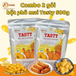 Combo 2 gói bột phô mai Tasty 500g ADFOOD – dùng là gia vị cho các món chiên, rán, gà rán, khoai lang