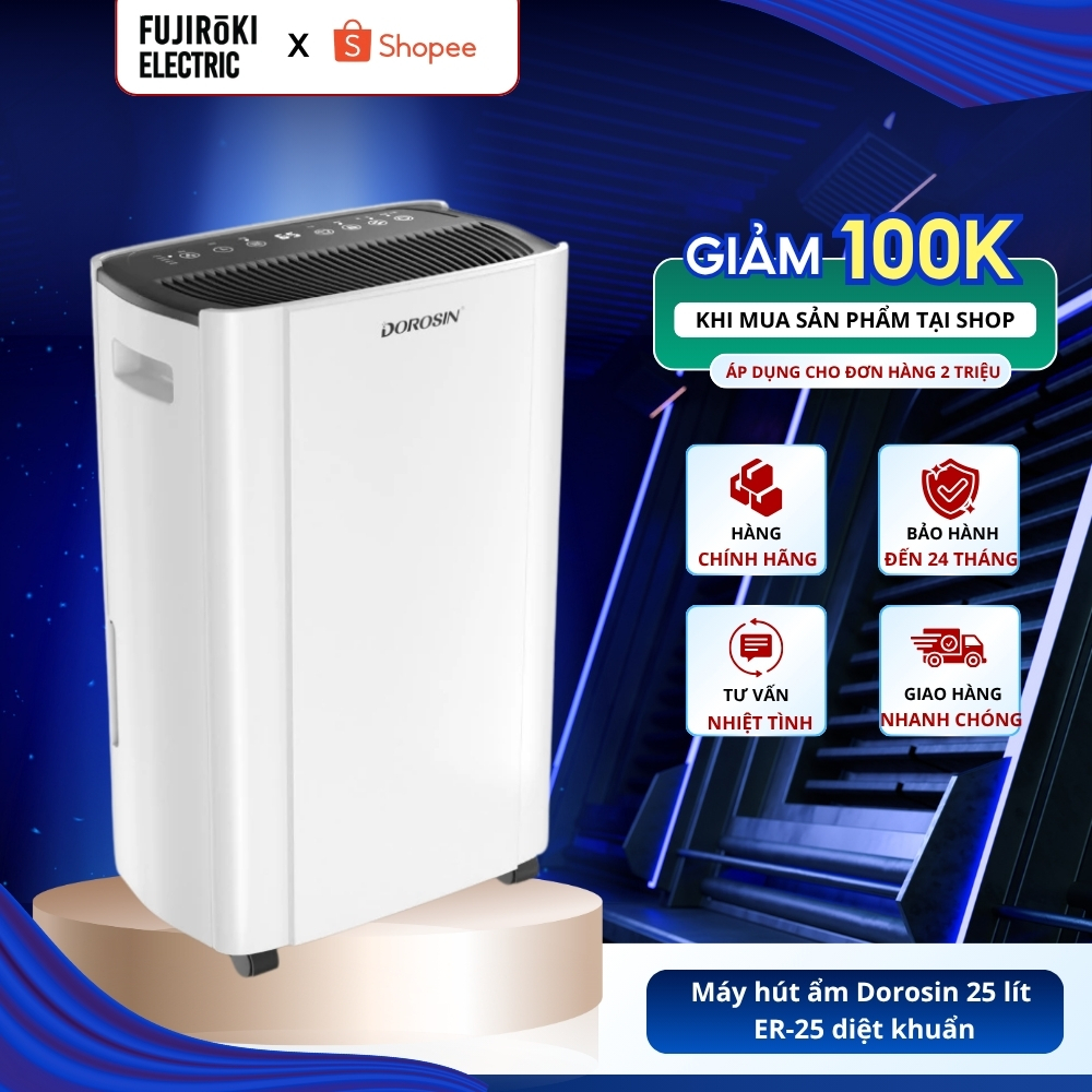 Máy hút ẩm Dorosin 25lít ER-25diệt khuẩn nhanh hiệu suất cao | Shopee ...