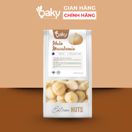 Nhân Hạt Macca Rang Oaky Nhập Khẩu Úc, Phù hợp cho người ăn kiêng, ăn vặt, mẹ bầu, sữa hạt -Túi 100g