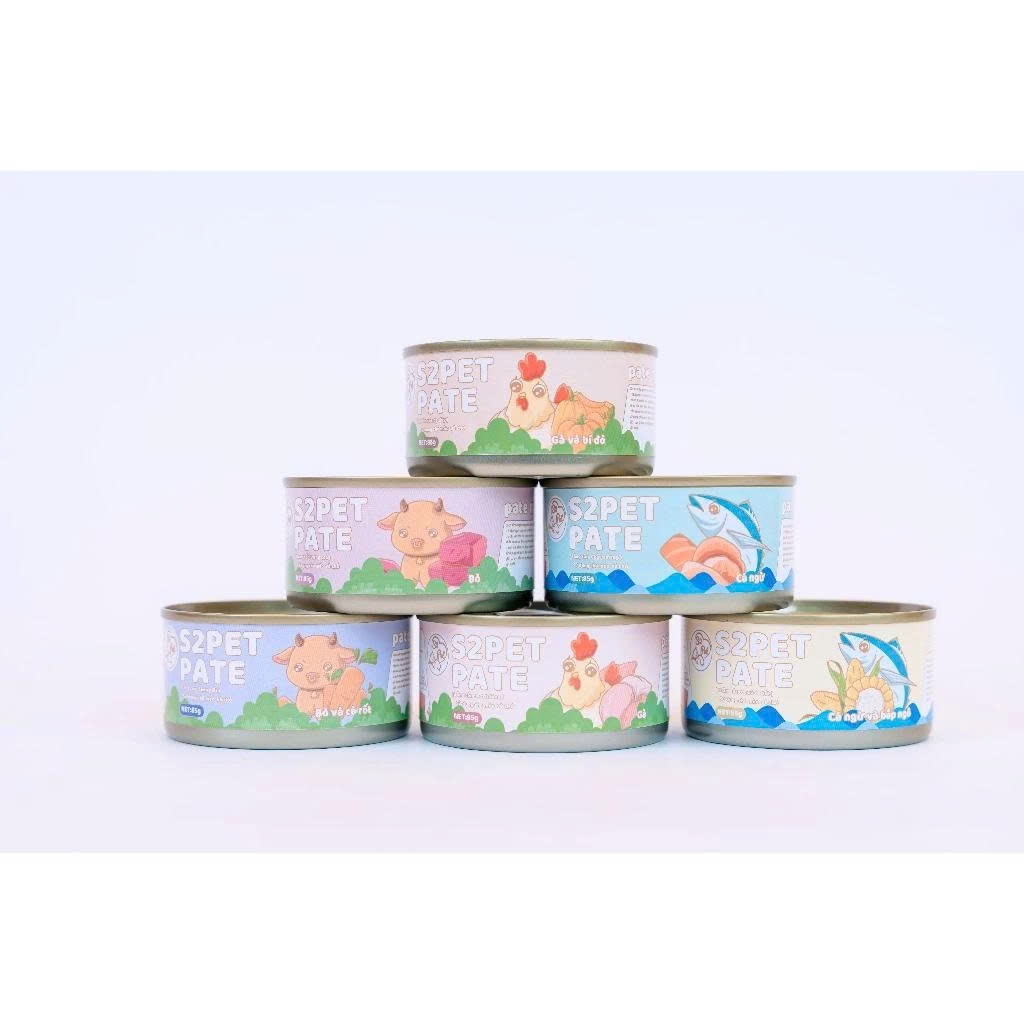 Pate S2Pet Gravy Cho Mèo Lon 85g Dạng Đặc Thịt Tươi Giàu Dinh Dưỡng, Bổ Sung Đầy Đủ Dinh Dưỡng