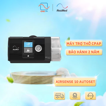 Máy trợ thở AirSense 10 Autoset - Máy thở CPAP ResMed Chính Hãng | Chống ngáy, Ngưng thở khi ngủ, Bật tắt tự động, 4G