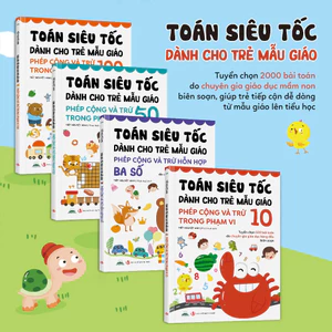Sách - Toán Siêu Tốc Dành Cho Trẻ Mẫu Giáo - 2000 Bài Toán Do Chuyên Gia Giáo Dục Hàng Đầu Biên Soạn