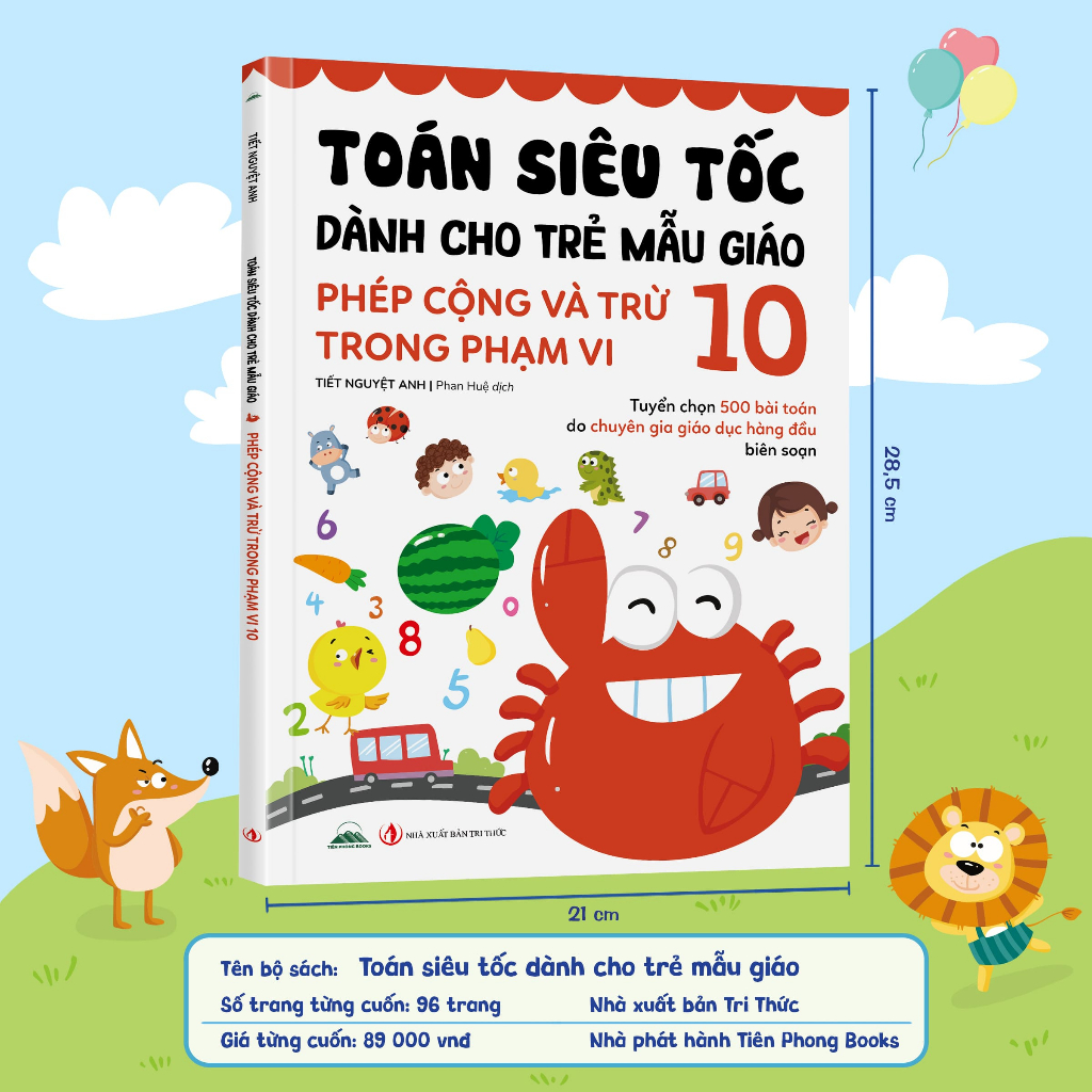 Sách - Toán Siêu Tốc Dành Cho Trẻ Mẫu Giáo - 2000 Bài Toán Hay Nhất Được Chuyên Gia Giáo Dục Biên Soạn