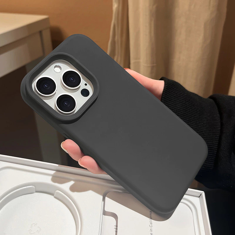 Ốp Lưng iPhone TPU Mềm Chống Bẩn, Lót Nhung, Bảo Vệ Camera - IP 7/8/X/XS/11/12/13/14/15/16/17/Plus/Pro/Max (Không LOGO)