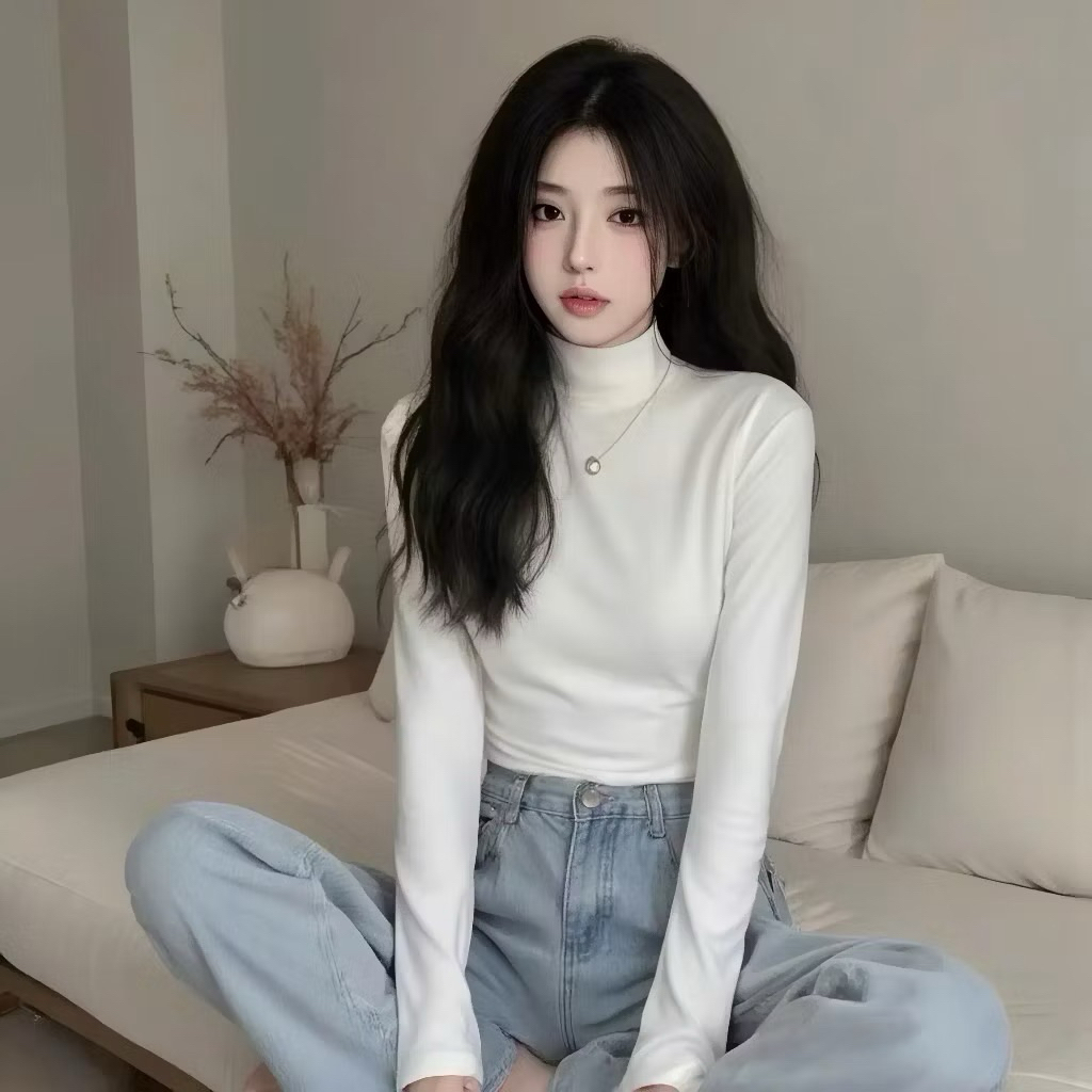 Áo giữ nhiệt nữ dài tay, lót nỉ mềm, co giãn 4 chiều, cổ cao 3 phân, giữ ấm hiệu quả. (Kèm ảnh thật)- quanaounisex