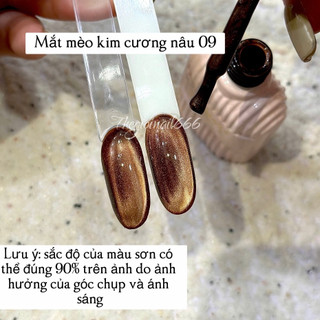 Mắt Mèo Kim Cương VINIMAY Nâu 09 Siêu Sáng | Thegioinail666