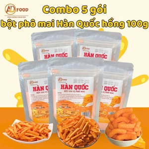 Combo 5 gói bột phô mai Hàn Quốc Hồng 100g ADFOOD – dùng làm gia vị cho các món chiên và trang trí món ăn