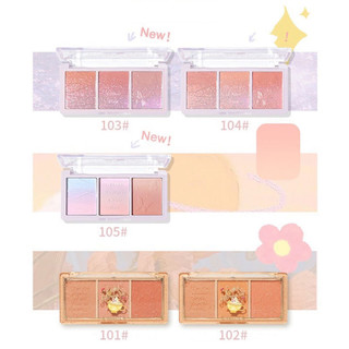 Phấn Má 3 Ô Màu HOLD LIVE SECRET GARDEN BLUSH HL461 Chất Phấn Mịn Lì, Dễ Tán Lên Màu Chuẩn - Bebeau