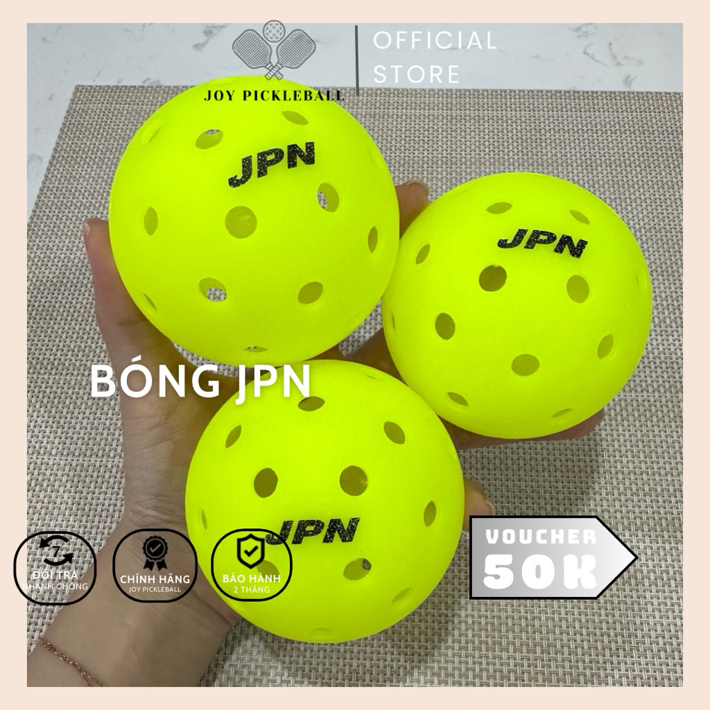 [CHÍNH HÃNG] COMBO 3 Bóng Pickleball 𝐉𝐏𝐍 tiêu chuẩn thi đấu 40 lỗ , chất lượng VƯỢT TRỘI