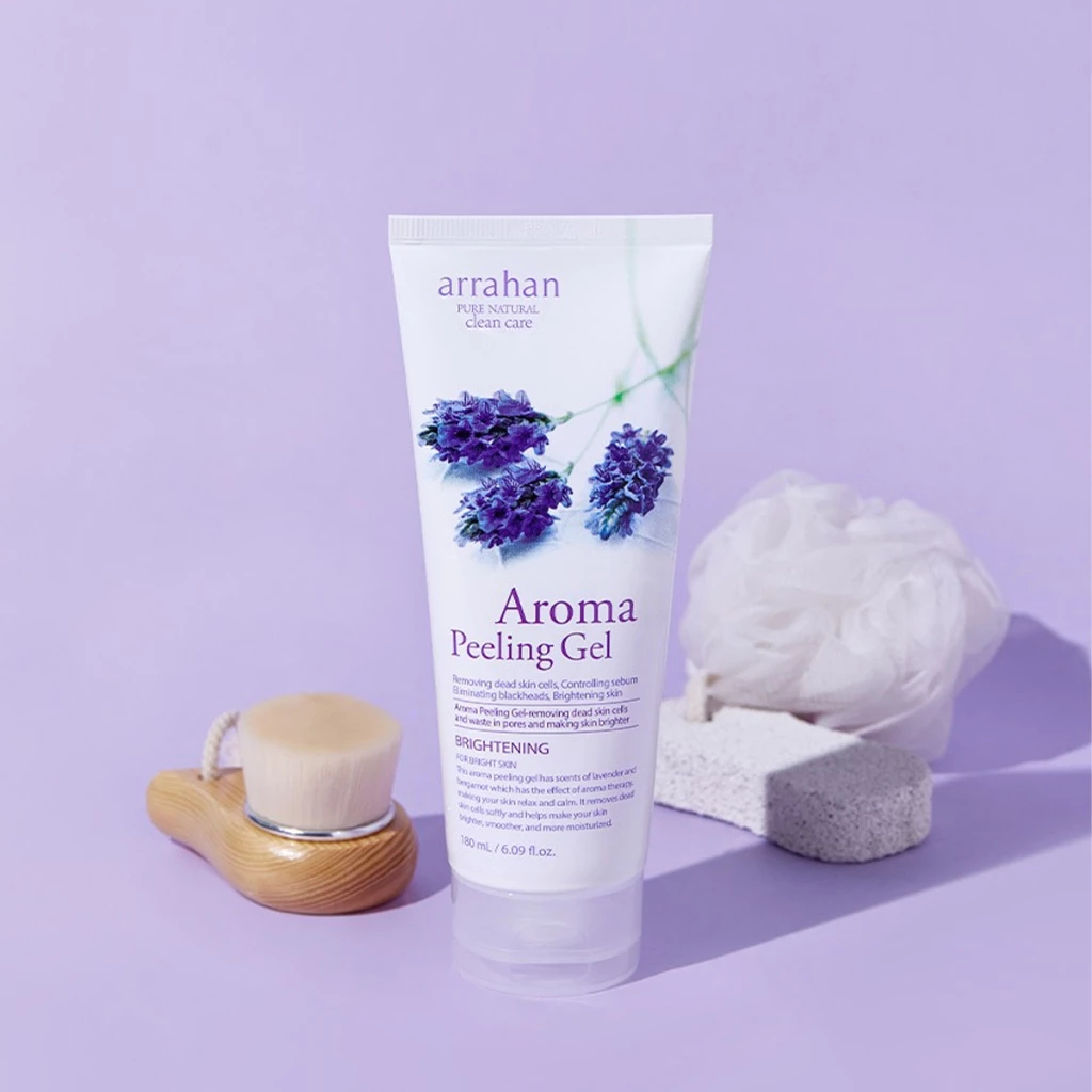 Tẩy Da Chết Arrahan Aroma Peeling Gel - Hương Oải Hương Hỗ Trợ Da Sáng, Mịn Màng  Hàn Quốc 180ml