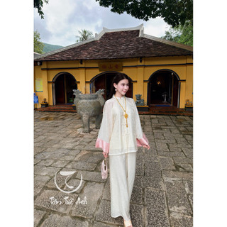 Pháp phục “ Nguyệt Băng “  - BY TÂM TUỆ ANH set bộ gấm