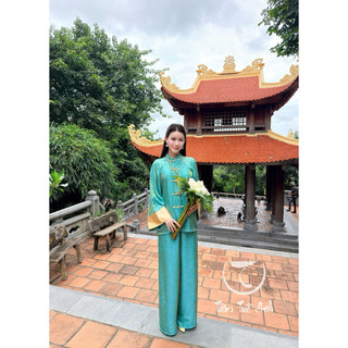 Pháp phục “ Nguyệt Băng “  - BY TÂM TUỆ ANH set bộ gấm