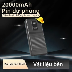 sạc dự phòng 20000mah Được xây dựng trong 2 dây sạc nhanh 22,5w công suất cao Củ sạc nhanh
