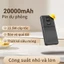 sạc dự phòng 20000mah 22.5w sạc nhanh công suất lớn, màn hình led hiển thị mức điện, trò chơi du lịch hàng ngày