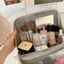 Túi Đựng Đồ Makeup Du Lịch Kèm Gương Tiện Lợi, Túi Trang Điểm Chất Liệu Da Chống Thấm Nước Snowly