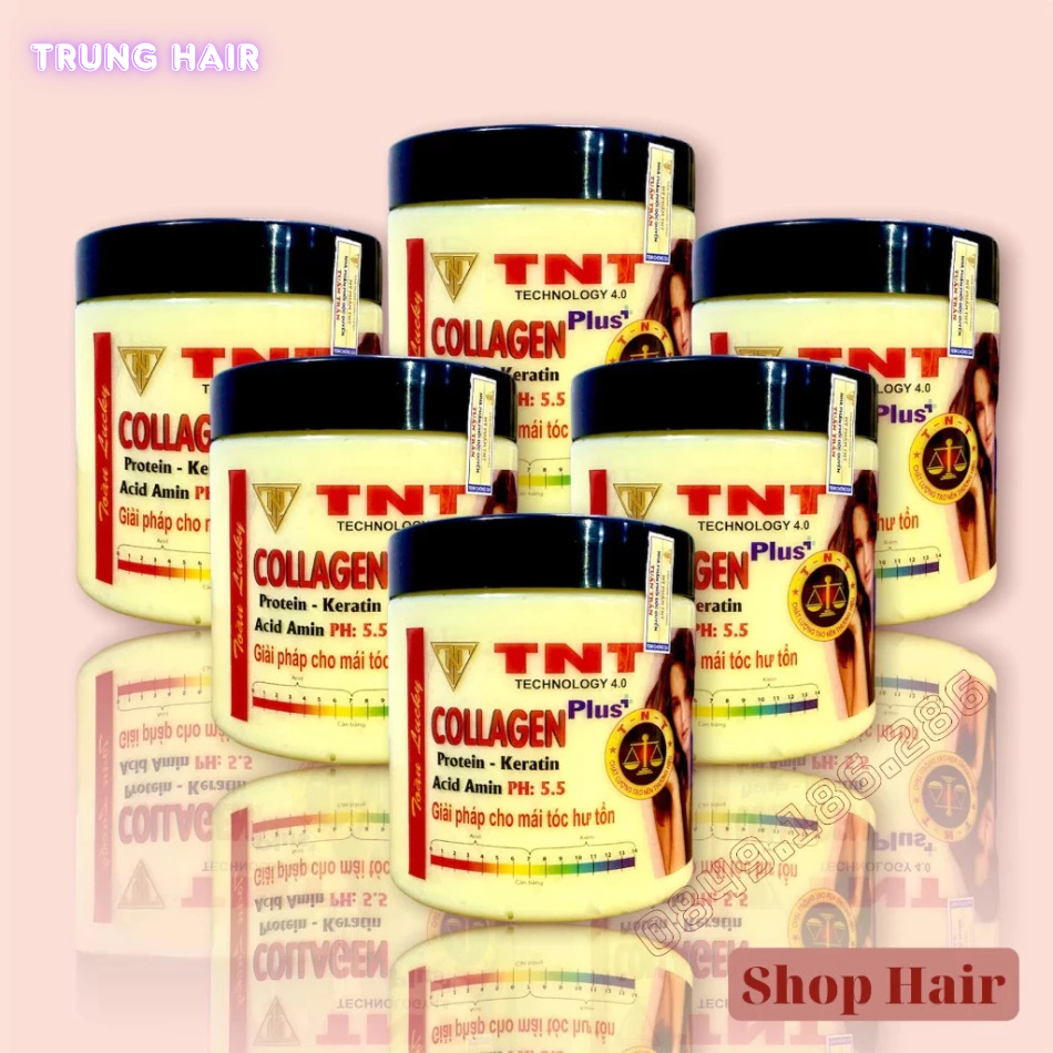 Ủ tóc Collagen TNT, kem ủ tóc phục hồi hư tổn giúp tóc chắc khỏe, mềm mượt | Trunghair