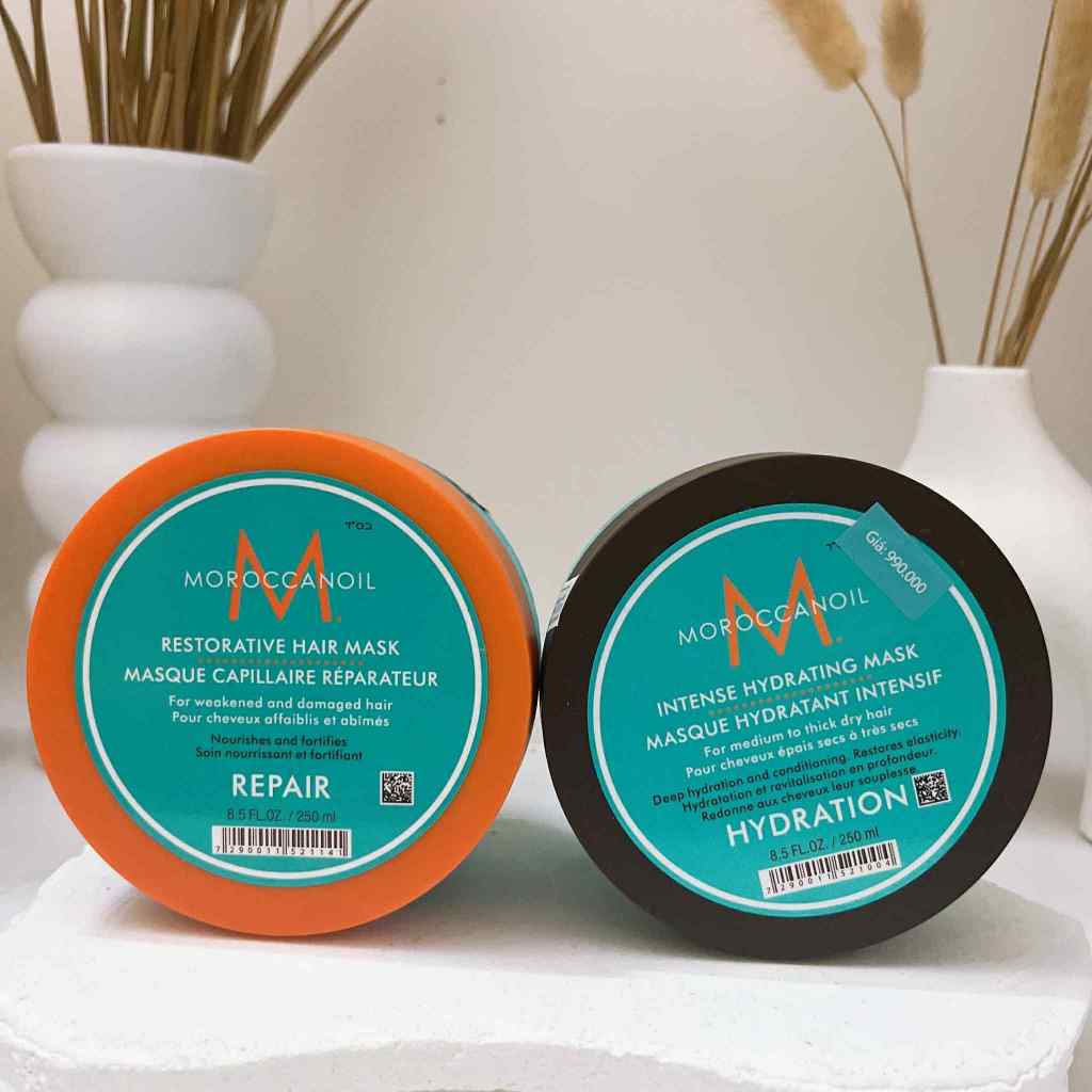 (hàng cty) Mặt nạ ủ tóc Moroccanoil  dòng hydrat, repair 250ml 500ml
