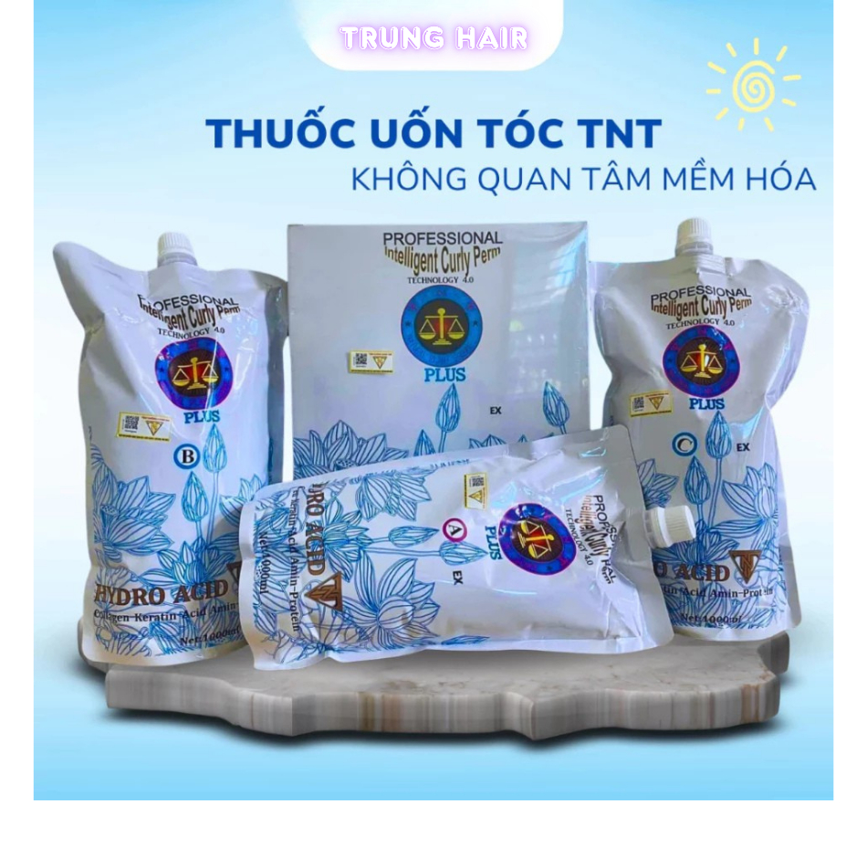 Thuốc uốn tóc Hydro Acid, Thuốc uốn tóc TNT không quan tâm mềm hóa, không lo cháy tóc | Trunghair