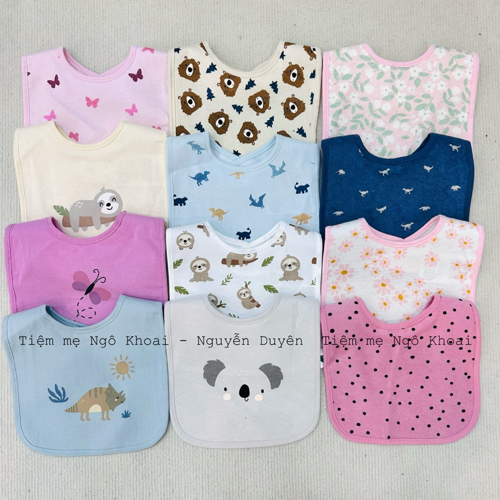 [MD221] Yếm chống thấm ăn dặm cho bé yêu các hãng xuất xịn
