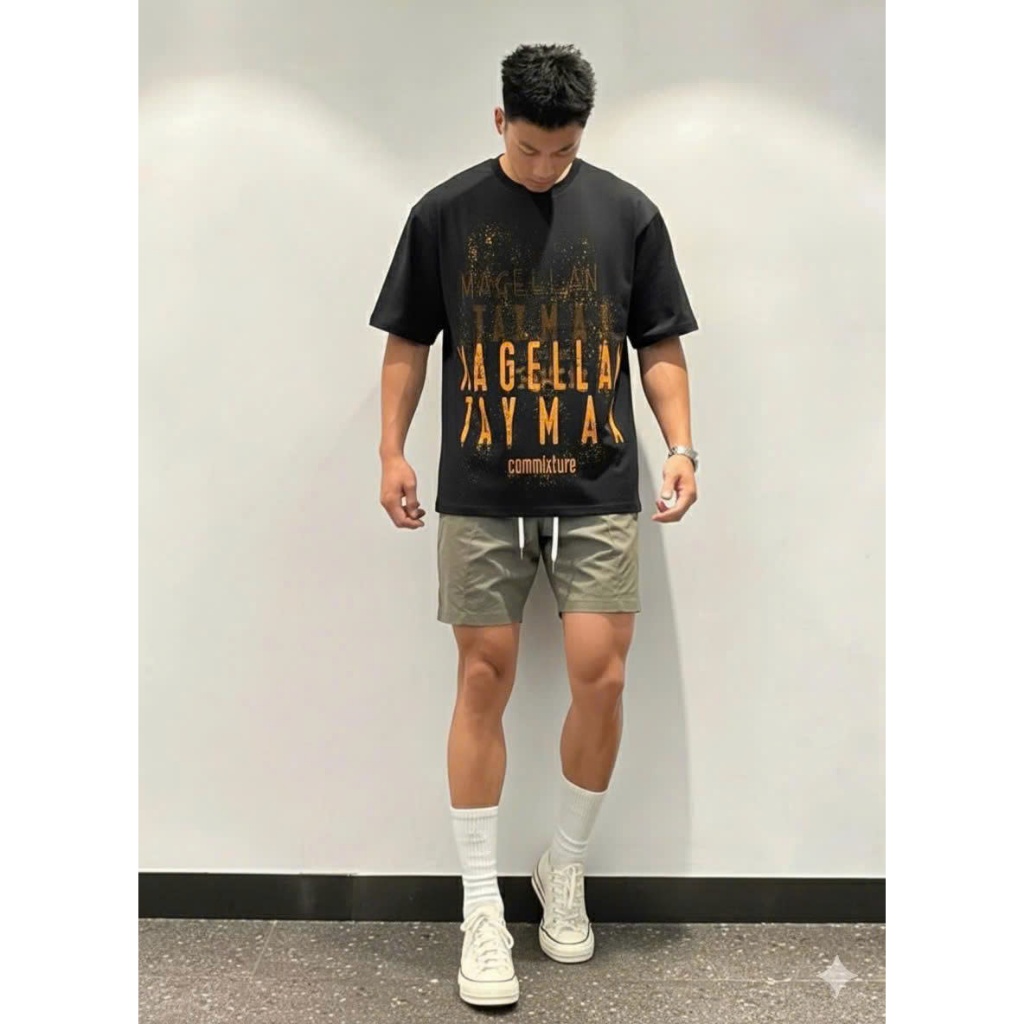 Áo thun Stee Cổ tròn MAGELLAN Localbrand ICVCVNI Unisex Cotton