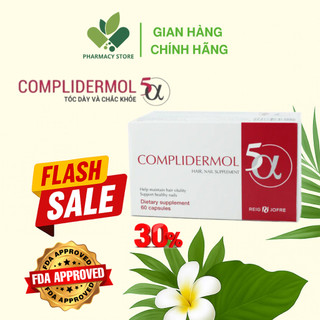 CHÍNH HÃNG| COMPLIDERMOL 5 ALPHA– Hỗ Trợ Giảm Tóc Gãy Rụng, Nuôi Dưỡng Tóc Chắc Khỏe, Mượt - Châu Âu