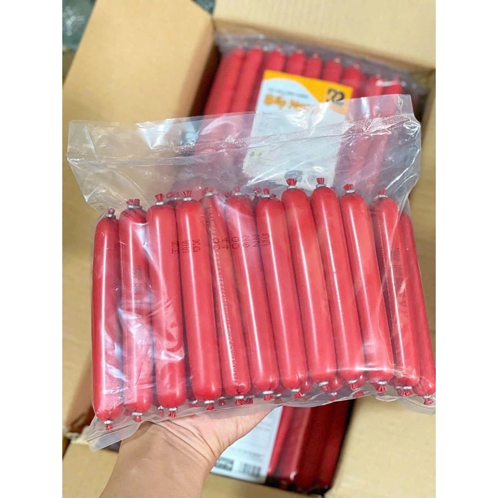 (Siêu Sales) THÙNG 6 KG XÚC XÍCH DINH DƯỠNG BẾP NGON R2 TIỆN LỢI (THÙNG 6 TÚI 172 CÂY/35G)