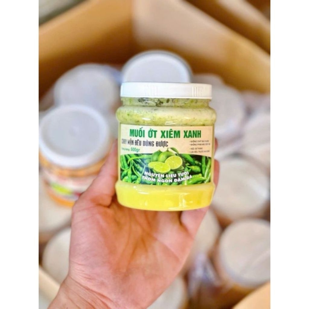 Deal Hời Mua 5 Hủ Muối + Tặng 1 Hủ Muối Chấm Thần Thánh Hải Sản Và Món Luộc Siêu Ngon Chay Mặn Đều Dùng Được  (hủ 500gr)