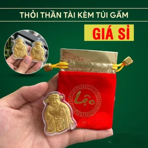 Ông Thần Tài Vàng Kèm Túi Gấm Phúc Lộc, Làm Quà Tặng Cực Sang Chảnh Ngày Vía Thần Tài