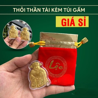[QUÀ TẾT CHẤT] Ông Thần Tài Vàng Kèm Túi Gấm Phúc Lộc, Làm Quà Tặng Cực Sang Chảnh Ngày Vía Thần Tài
