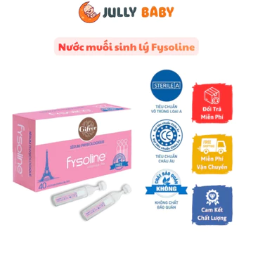 Nước muối sinh lý Fysoline cho trẻ sơ sinh - Vệ sinh mắt, mũi, miệng, hỗ trợ giảm viêm mũi, sổ mũi, ngạt mũi cho bé