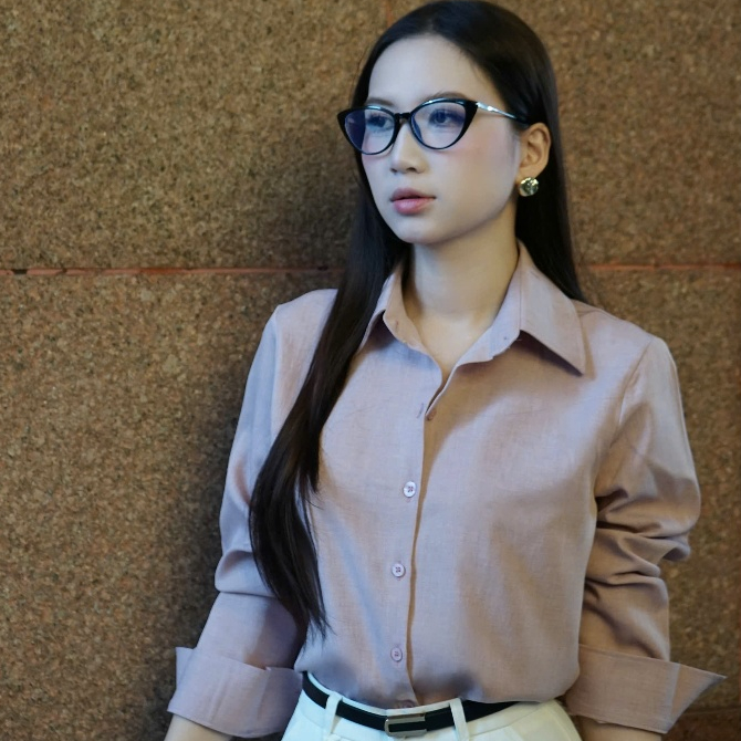 Jolly Studio - Áo Sơ Mi Nữ A06 Chất Vải Xược Hàn Phong Cách Công Sở (FORM RỘNG)