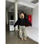 Áo Sweater Nỉ 2 Da VIBESTU " in LOGO nổi " Boxy Tay Dơi Unisex Nam Nữ