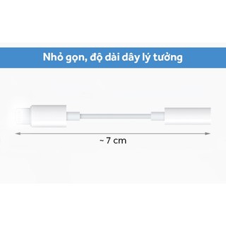 Cáp Chuyển Đổi từ cổng LaiNing Sang 3.5mm MMX62 Zin Táo, Có Mic Chơi Game, Nghe Gọi, Livetream (No Box)