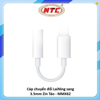 Cáp Chuyển Đổi từ cổng LaiNing Sang 3.5mm MMX62 Zin Táo, Có Mic Chơi Game, Nghe Gọi, Livetream (No Box)