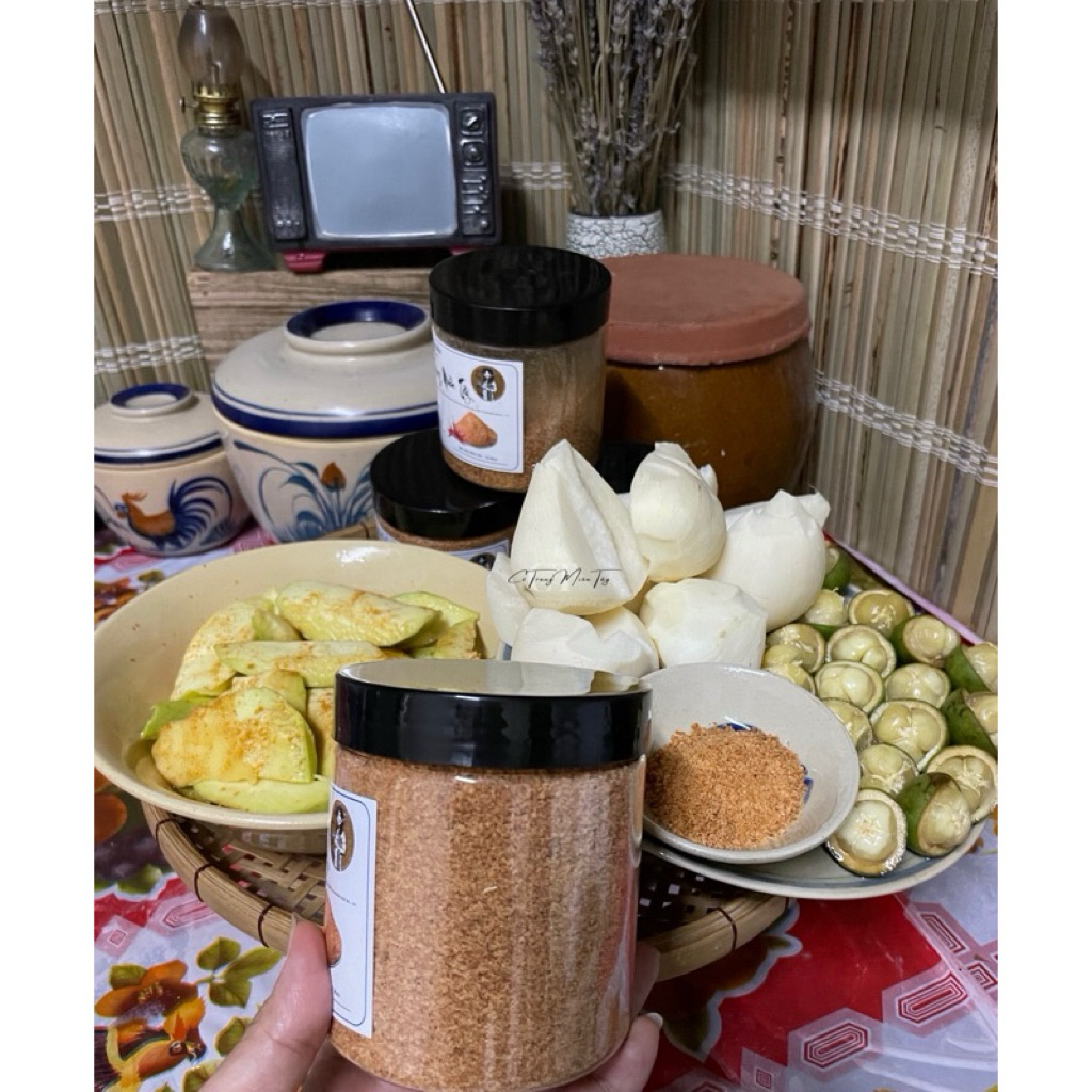 Muối ớt làm nhà chay mặn đều dùng được 1hủ 500gram