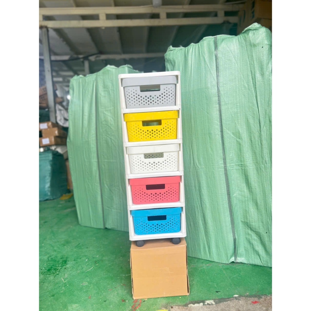 Tủ Để Đồ Đa Năng 4 - 5 Tầng Có Ngăn Kéo Chứa Đồ Tiện Lợi, Kệ Để Đồ Phòng Ngủ Tiện Lợi ,đồ chơi và đồ dùng văn phòng 365