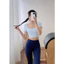 Đồ Tập Gym,Yoga,Pilates Áo Bra Thể Thao Cộc Tay Hở Lưng Có Mút DST498 Cổ Vuông Quần Lulu Thun Gen Bụng