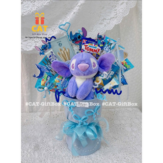 Set quà trụ tròn bánh kẹo kèm gấu bông xinh yêu – Quà tặng sinh nhật, Valentine, noel, lễ tết ( gấu có thể ngẫu nhiên)