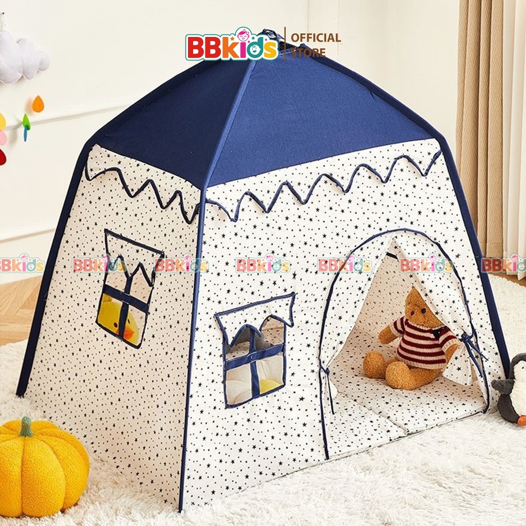 Lều Cho Bé Trai Gái, Lều Cắm Trại Bằng Vải BBkids, Khung Chắc Chắn, Đồ Chơi Trẻ Em, Lều Bóng - BB028