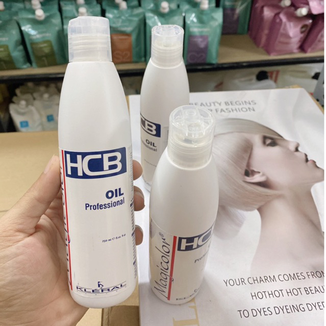 Tinh Dầu HCB Oil KLERAL Chính Hãng 250ml – Khử Mùi Thuốc, Giảm Sót Da Đầu, Kích Bóng Màu Nhuộm