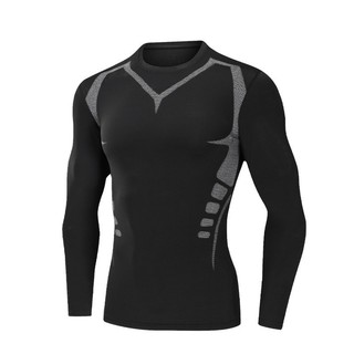Áo Giữ Nhiệt Nam Dài Tay, Áo Legging Thể Thao Nam Chuyên Tập Gym & Chạy Bộ Top Menswear A2